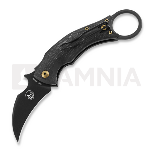 Nóż składany Bastinelli Black Bird, bronze screws custom