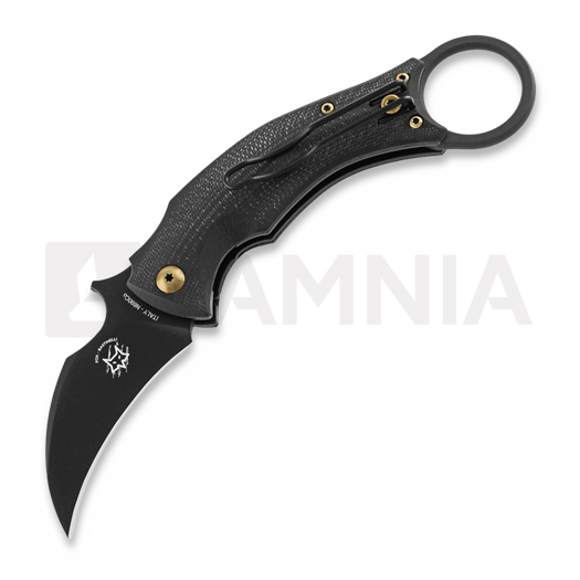 Navaja Bastinelli Black Bird, bronze screws custom