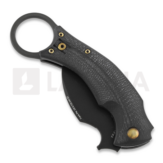 Сгъваем нож Bastinelli Black Bird, bronze screws custom