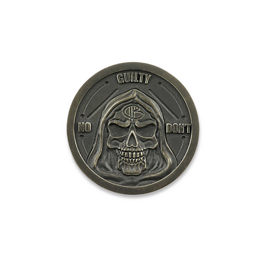 Bastinelli Coin Innocent, quilty bronze