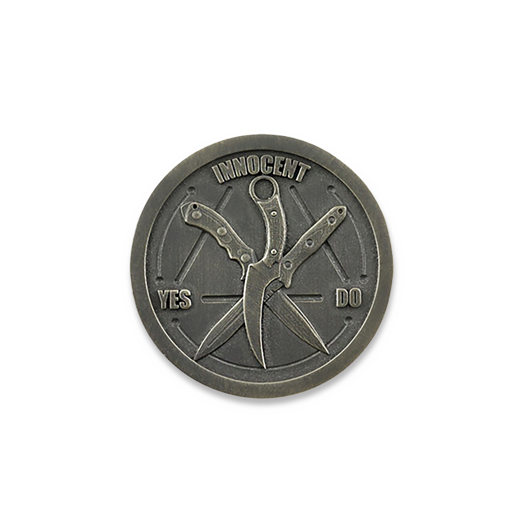 Bastinelli Coin Innocent, quilty bronze
