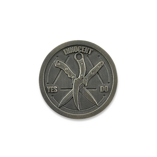 Bastinelli Coin Innocent, quilty bronze