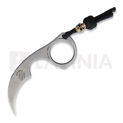 Bastinelli Diagnostic Stonewashed + Bead karambit kés