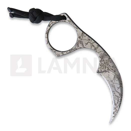 Bastinelli Diagnostic Stonewashed Skulls karambit knife