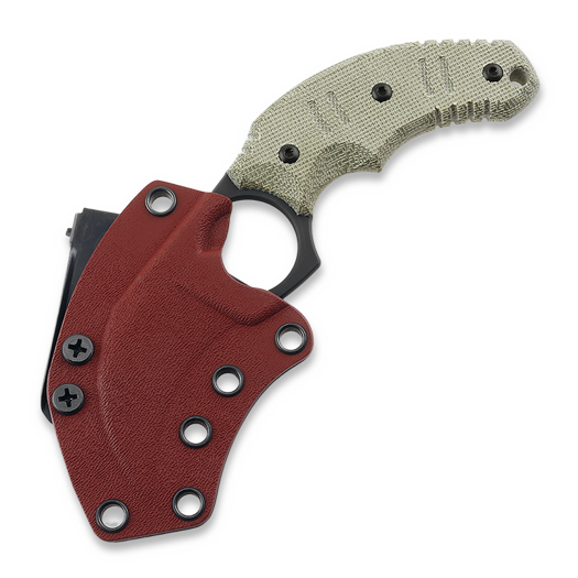 Bastinelli Ligament OD Green Micarta knife