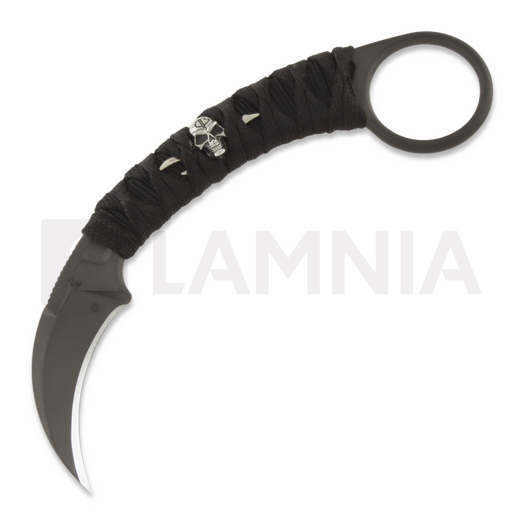 Bastinelli PiKa PVD Silver Menuki Special Tsuka Karambit-Messer