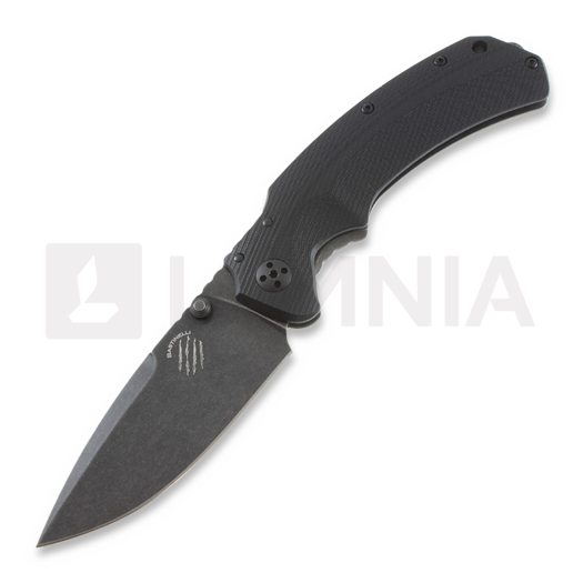 Bastinelli Red Dark Stonewashed folding knife