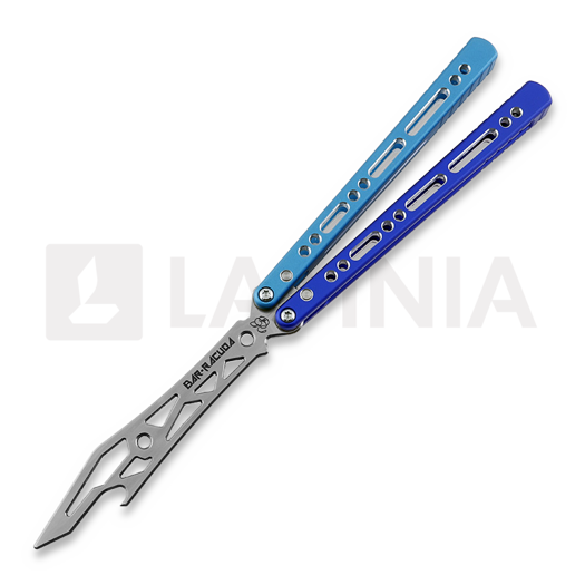 Balisong trainer BBbarfly Barracuda Milled, Light Blue And Dark Blue