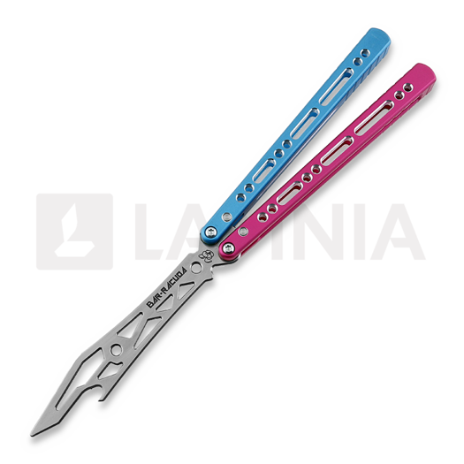 Balisong trainer BBbarfly Barracuda Milled, Pink And Light Blue