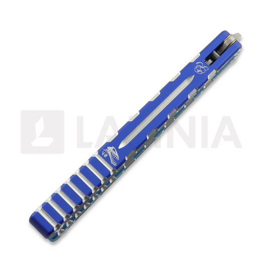 BBbarfly Barracuda V2 balisong trainer, Light Blue And Dark Blue