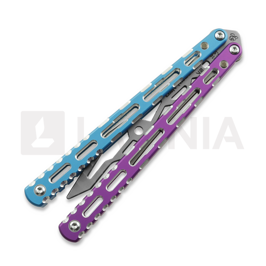 BBbarfly Barracuda V2 perhosveitsi harjoitteluun, Purple And Light Blue