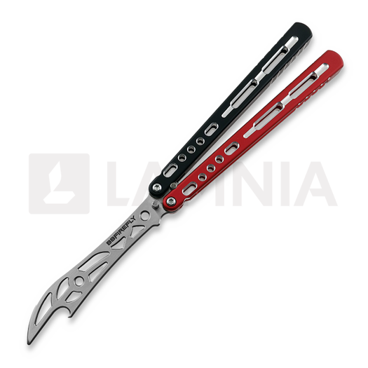 Тренировочный балисонг BBbarfly HS Talon Style opener V2, Red And Black