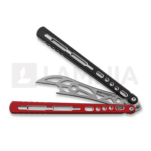 BBbarfly HS Talon Style opener V2 perhosveitsi harjoitteluun, Red And Black