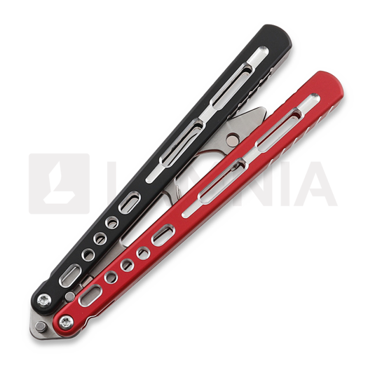 Тренировочный балисонг BBbarfly KS Knife Style opener V2, Red And Black