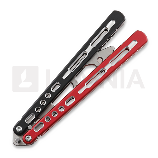 Balisong trainer BBbarfly KS Knife Style opener V2, Red And Black