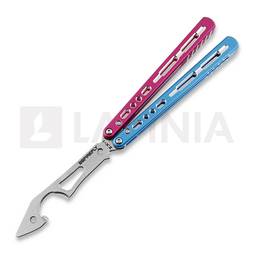 Тренировочный балисонг BBbarfly KS Knife Style Opener ZX-1, Blue And Pink
