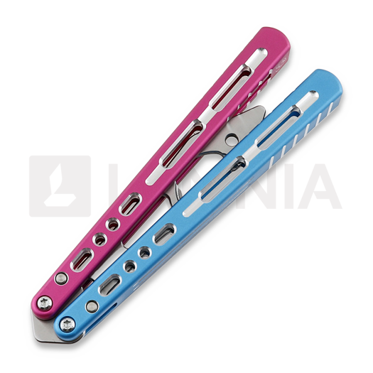 Balisong trainer BBbarfly KS Knife Style Opener ZX-1, Blue And Pink