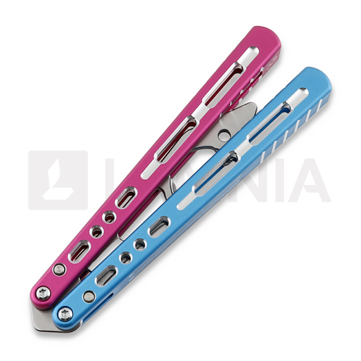 Balisong trainer BBbarfly KS Knife Style Opener ZX-1, Blue And Pink