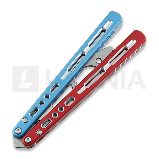 Balisong trainer BBbarfly KS Knife Style Opener ZX-1, Red And Blue