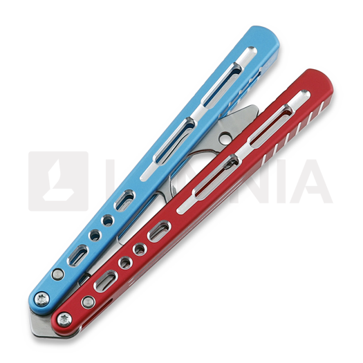 Balisong trainer BBbarfly KS Knife Style Opener ZX-1, Red And Blue