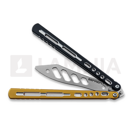 Balisong trainer BBbarfly Trainer V2, Black And Gold