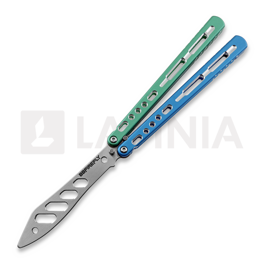 Balisong trainer BBbarfly Trainer V2, Blue And Green