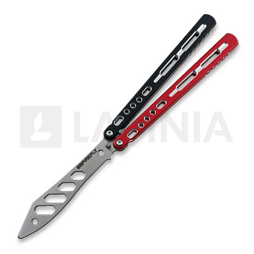 Couteau papillon d'entraînement BBbarfly Trainer V2, Red And Black