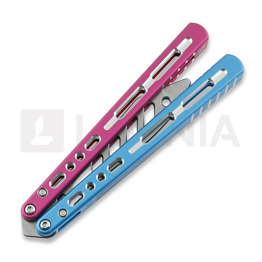 Тренировочный балисонг BBbarfly Trainer ZX-1, Blue And Pink