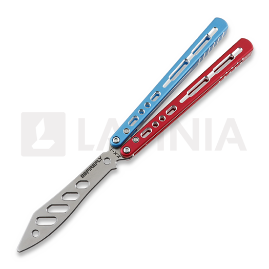 Coltello a farfalla per allenamento BBbarfly Trainer ZX-1, Red And Blue