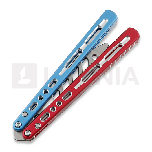 Balisong trainer BBbarfly Trainer ZX-1, Red And Blue