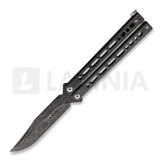 Couteau papillon Bear Ops Bear Song VIII Galaxy Damascus