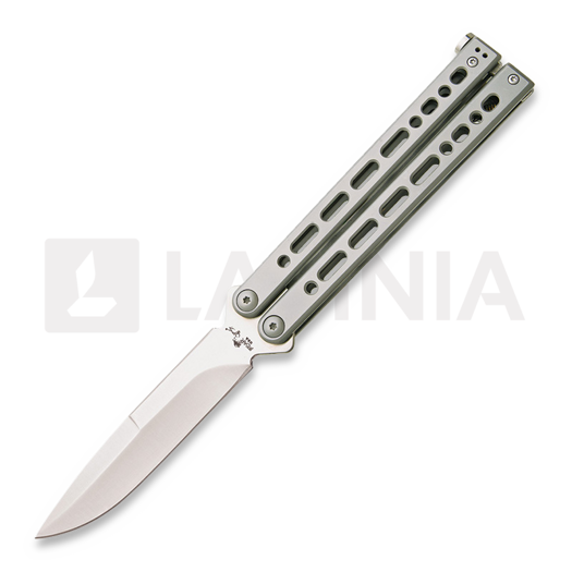 Bear Ops Bear Song VIII Spear Point butterfly knife, grey