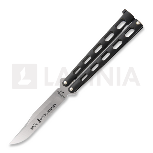 Bear & Son 30th Anniversary butterfly knife, black