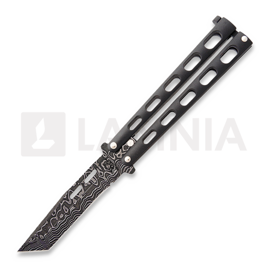 Bear & Son Butterfly Damascus Silver Vein butterfly knife