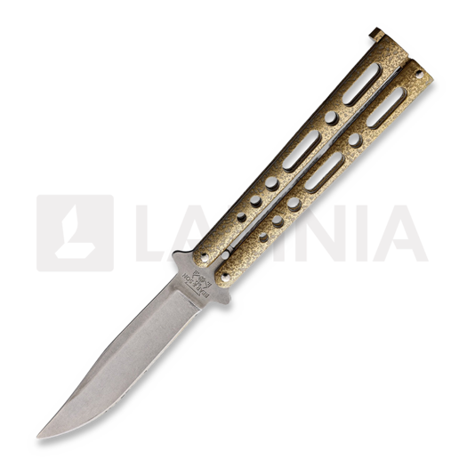 Nóż składany Bear & Son Butterfly Gold Stonewash