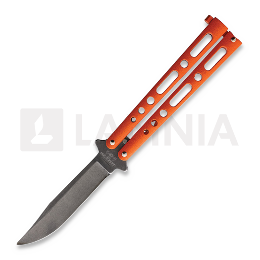 Bear & Son Butterfly Orange Stonewash sulankstomas peilis