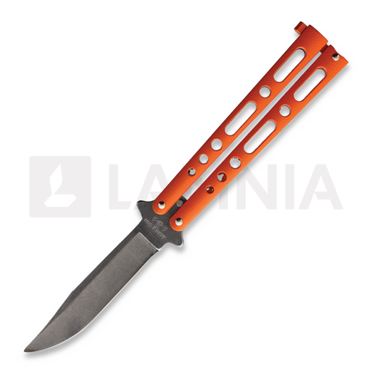 Bear & Son Butterfly Orange Stonewash 접이식 나이프