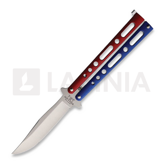 Nóż składany Bear & Son Butterfly Red White Blue