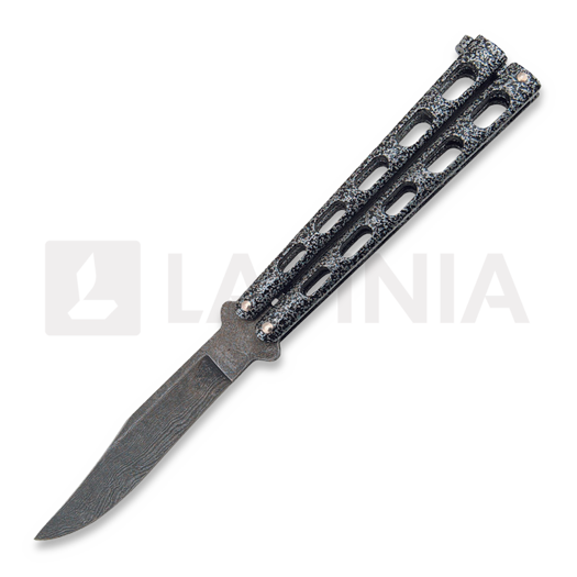 Bear & Son Damascus Steel balisong kniv