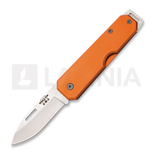 Bear & Son Large Slip Joint Taschenmesser, orange