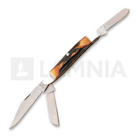 Coltello pieghevole Bear & Son Large Stockman Stag Bone