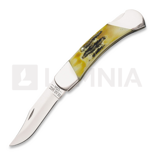 Bear & Son Lockback India Stag Bone folding knife