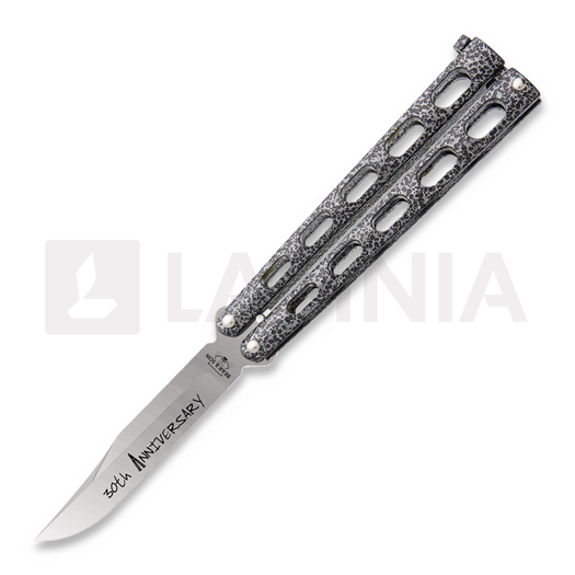 Navaja mariposa Bear & Son Silver Vein 30th Anniversary