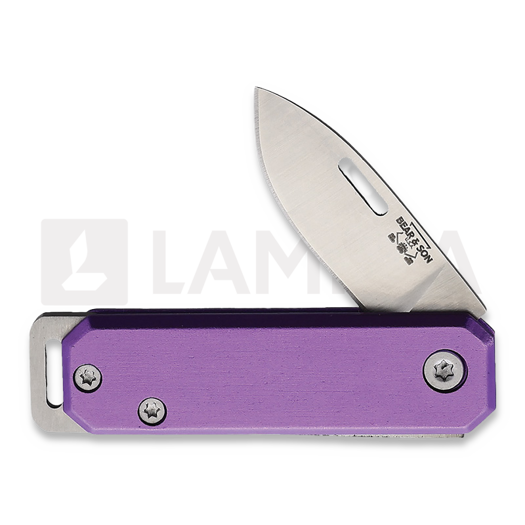 Bear & Son Slip Joint sulankstomas peilis, violetinė