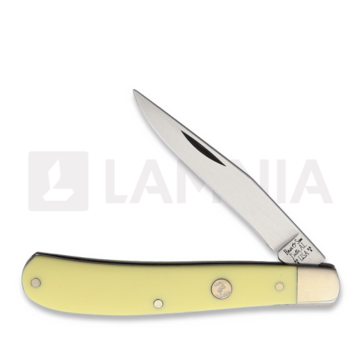 Skladací nôž Bear & Son Trapper Yellow Delrin