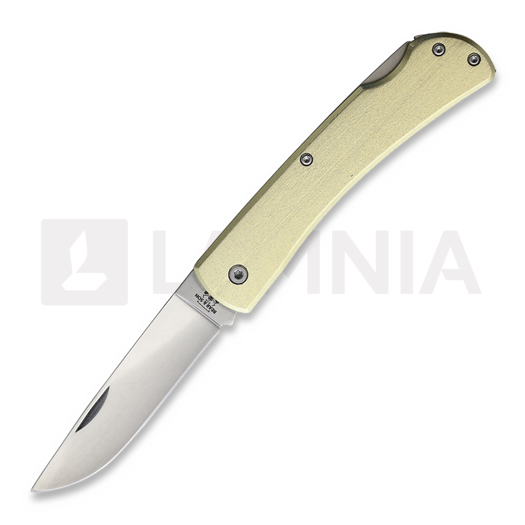 Bear & Son Yellow Aluminum Large sulankstomas peilis