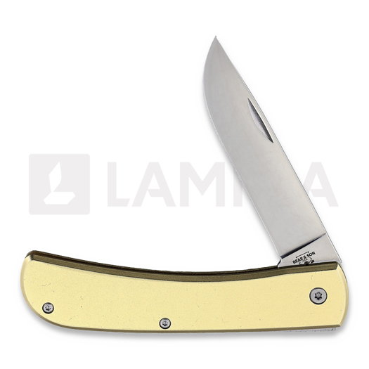 Bear & Son Yellow Aluminum Large Folder folding knife