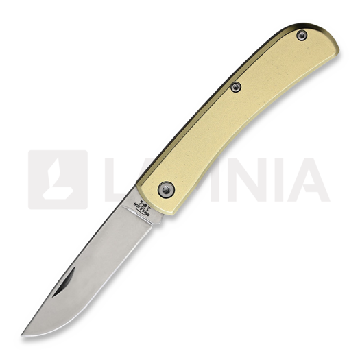Bear & Son Yellow Aluminum Small 折叠刀