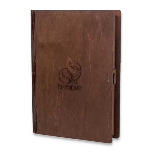 BeaverCraft Basic Set of 4 Knives in gift book-box S07BOOK