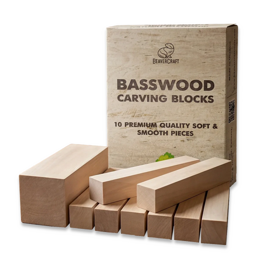 BeaverCraft Basswood Carving Block Set BW10